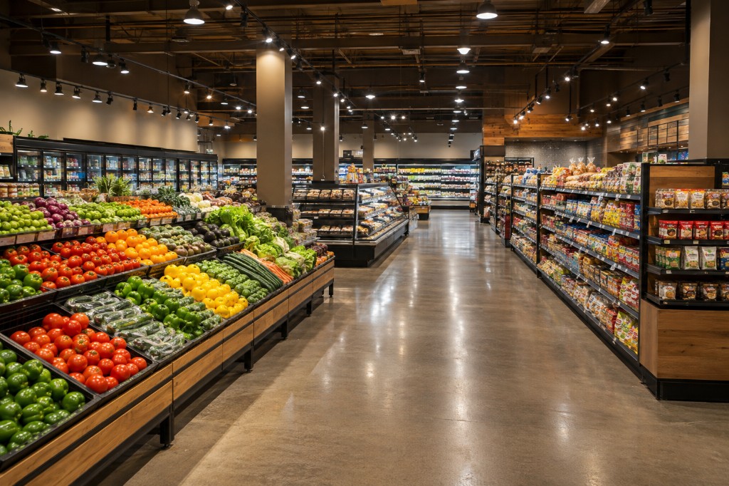 Rodent control treatment in a retail storage area